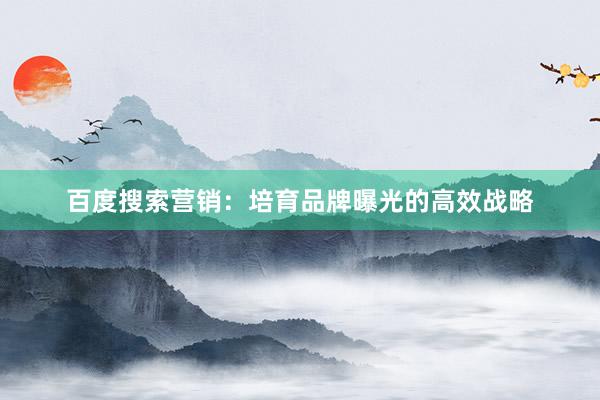百度搜索营销：培育品牌曝光的高效战略
